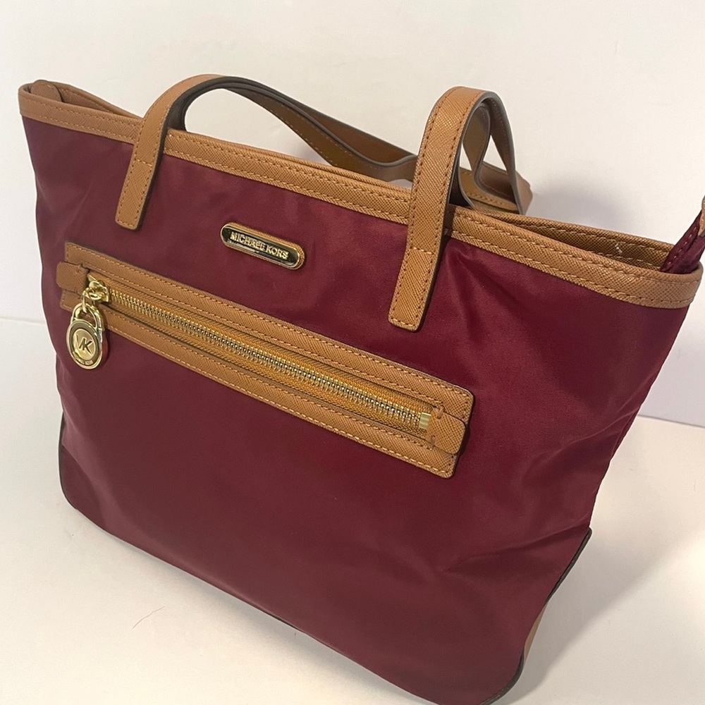 Michael Kors Burgandy Tote Bag